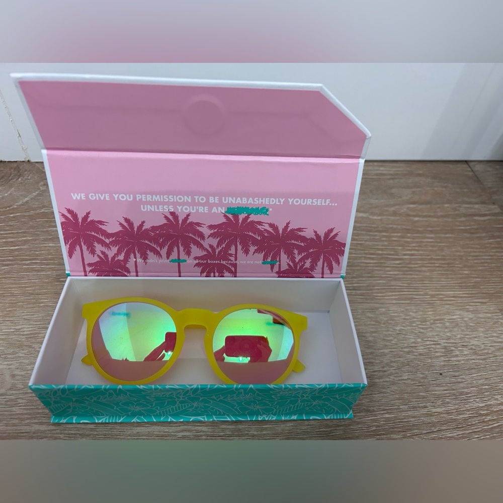 Goodr Circle G FADE-ER-ADE SHADES Yellow Sunglasses